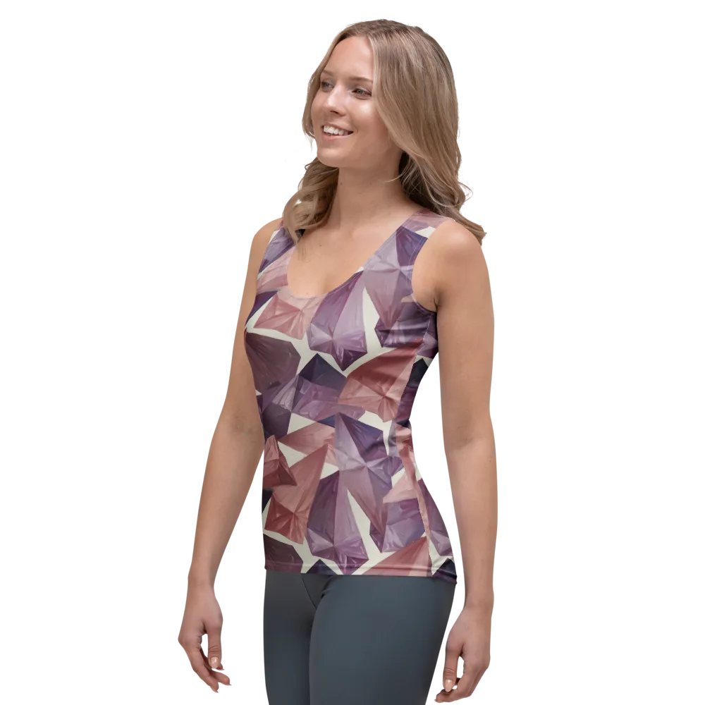 Amethyst Fold on Women's Tank Top — Left Front
