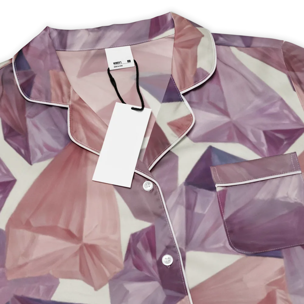 Amethyst Fold on Women's Short Sleeve Pajama Top — Product details