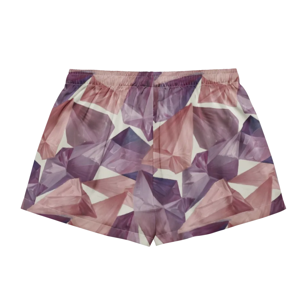 Amethyst Fold on Women's Pajama Shorts — Back