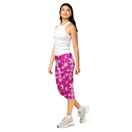 Starlight Fizz on a Capri Leggings