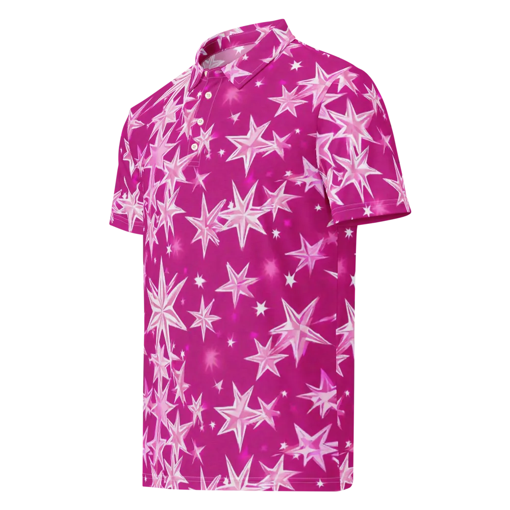 Starlight Fizz on Men's Slim Fit Polo Shirt — Left Front