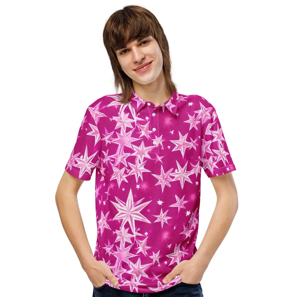 Starlight Fizz on Men's Slim Fit Polo Shirt — Front