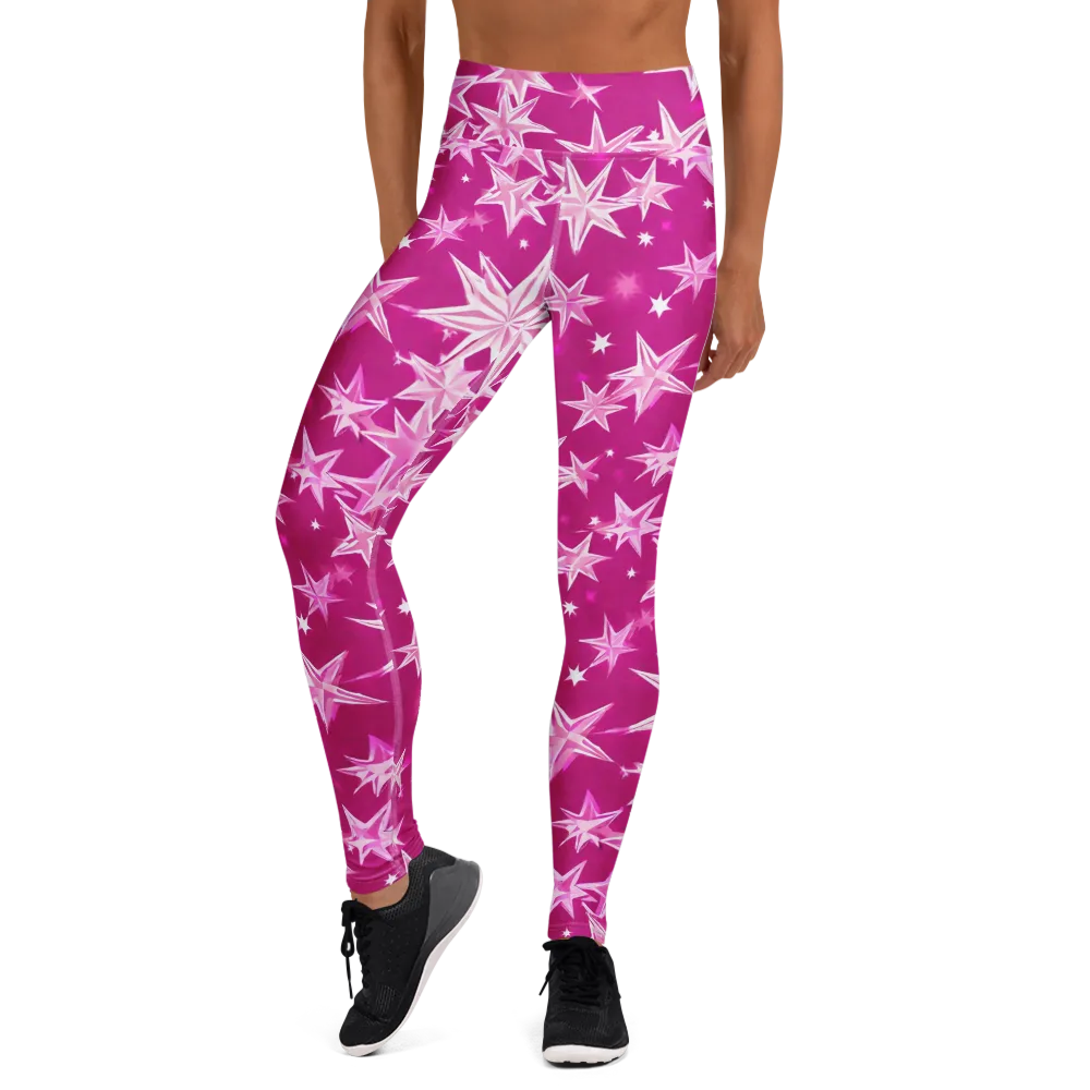 Starlight Fizz on Yoga Leggings — Front