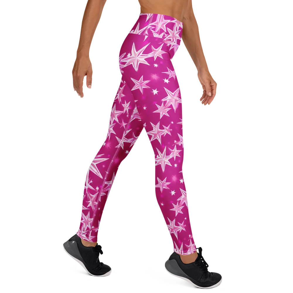 Starlight Fizz on Yoga Leggings — Right