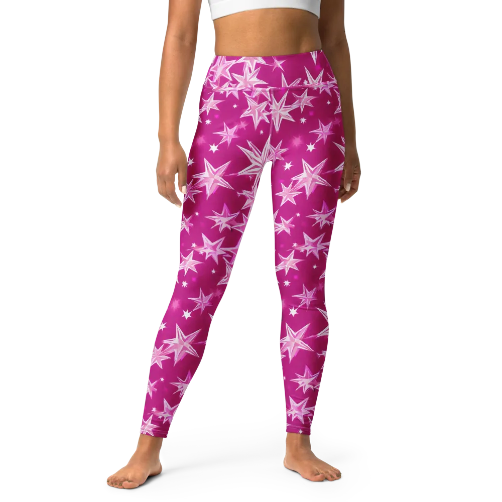 Starlight Fizz on Yoga Leggings — Front