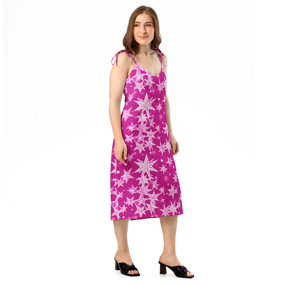 Starlight Fizz on Slip Dress — Right Front