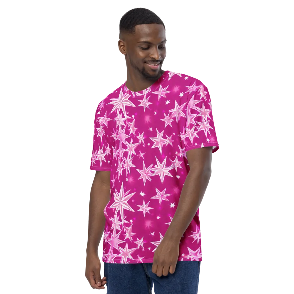 Starlight Fizz on Men's Crew Neck T-Shirt — Left