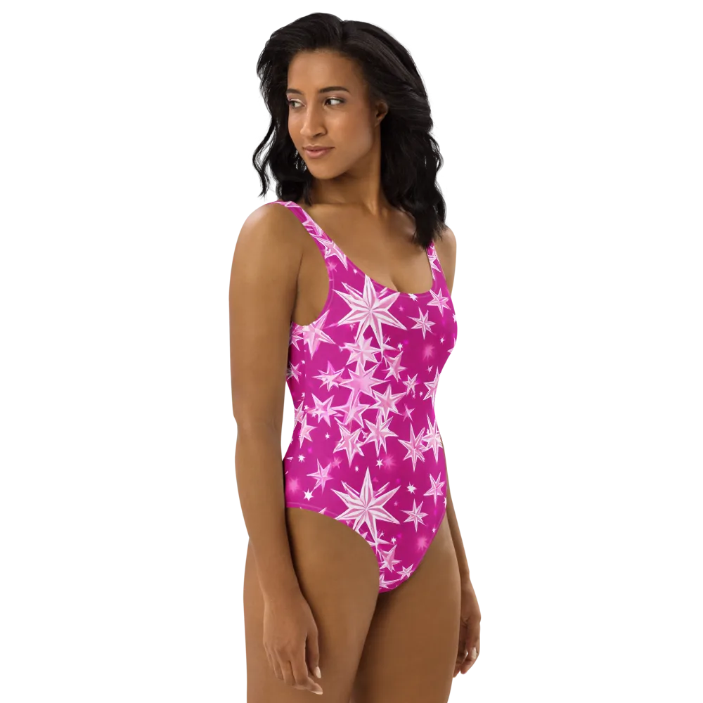 Starlight Fizz on One-Piece Swimsuit — Right