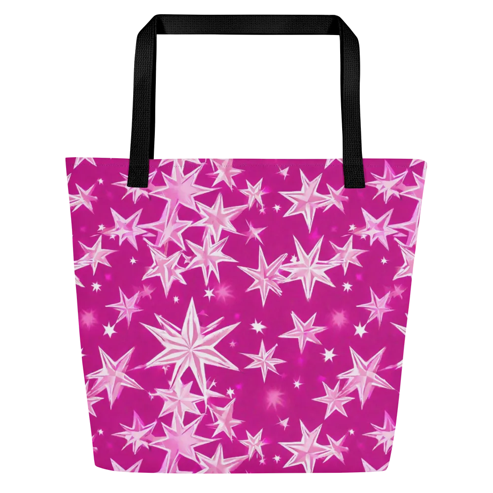 Starlight Fizz on Large Tote Bag W/ Pocket — Front