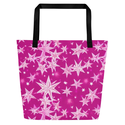 Starlight Fizz on a Large Tote Bag W/ Pocket
