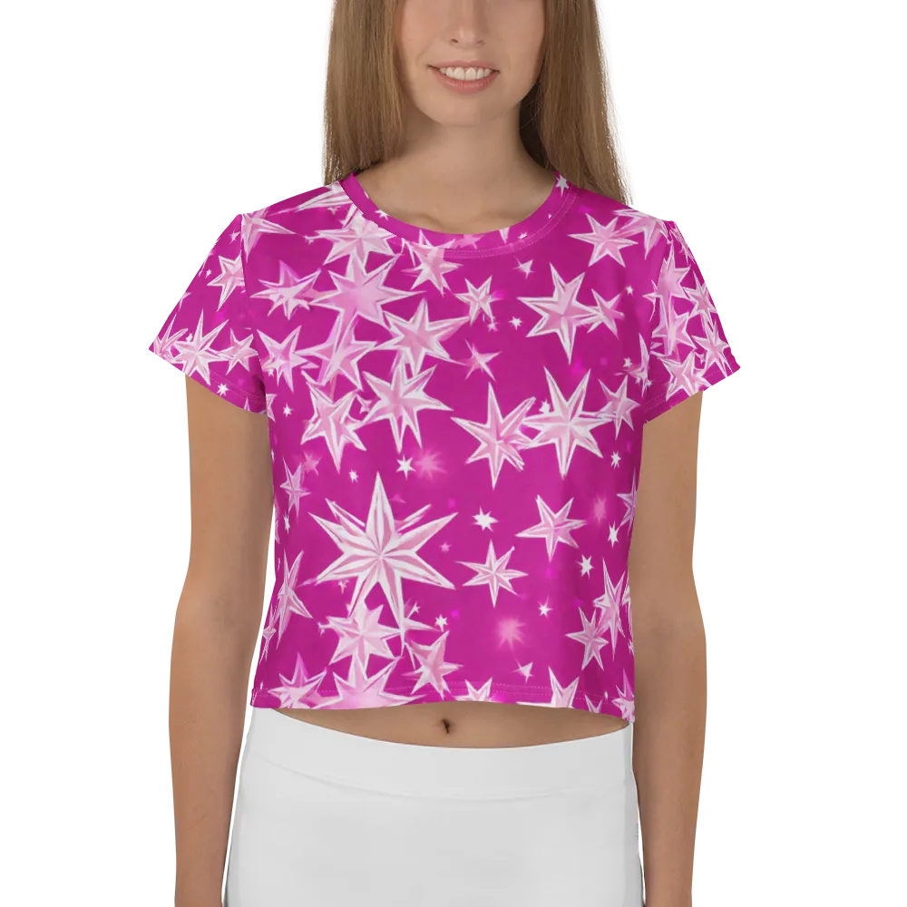 Starlight Fizz on Crop Tee — Front
