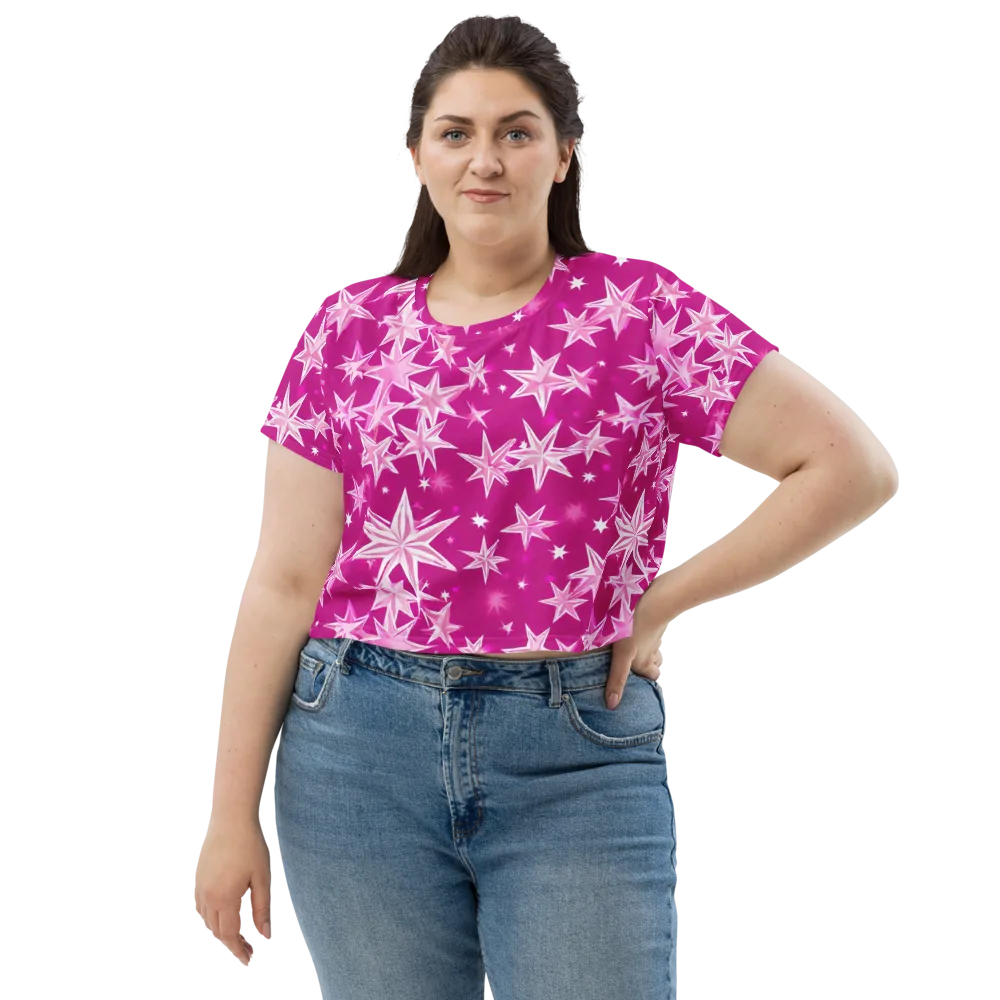 Starlight Fizz on Crop Tee — Front