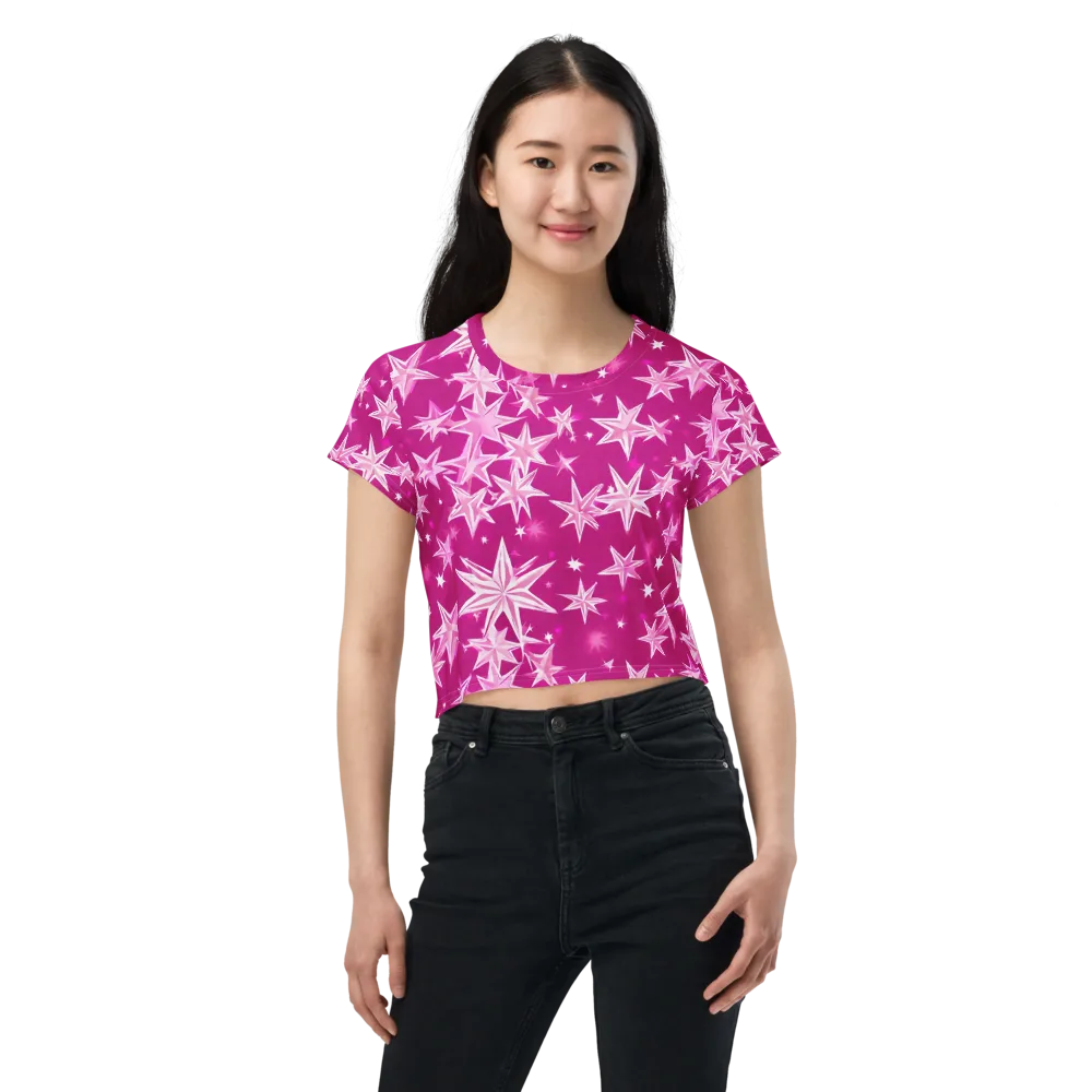 Starlight Fizz on Crop Tee — Front