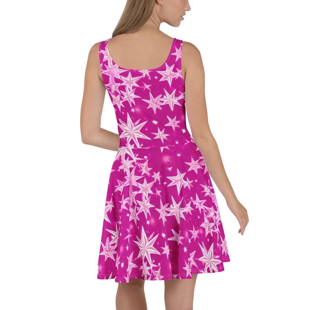 Starlight Fizz on Skater Dress — Back