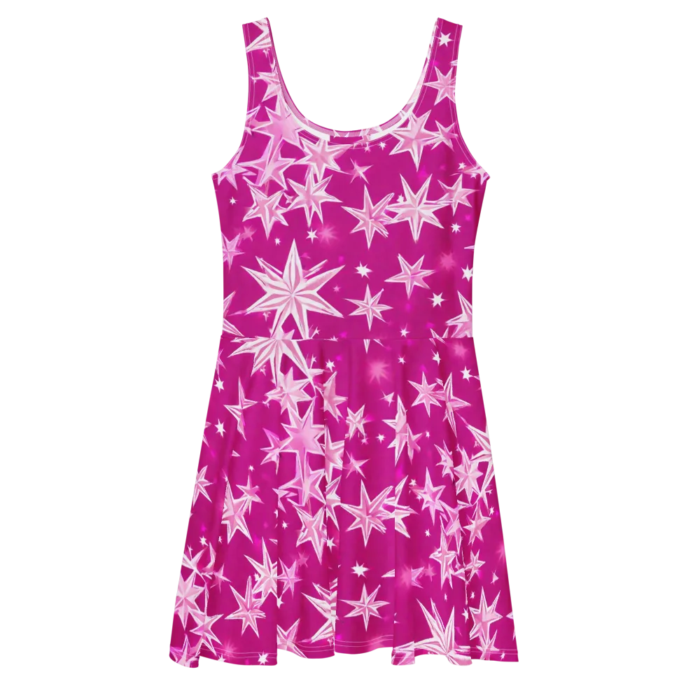 Starlight Fizz on Skater Dress — Front