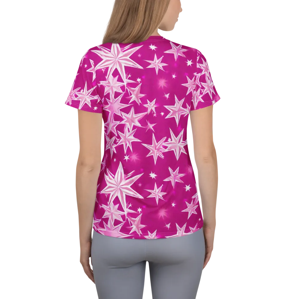 Starlight Fizz on Women's Athletic T-Shirt — Back