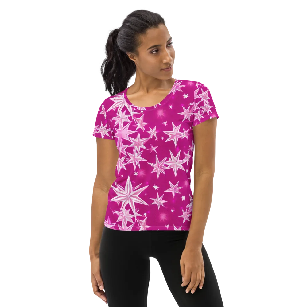 Starlight Fizz on Women's Athletic T-Shirt — Front