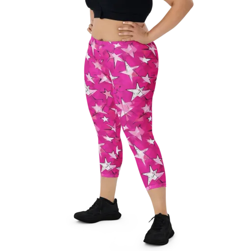 Cosmic Crush on a Capri Leggings