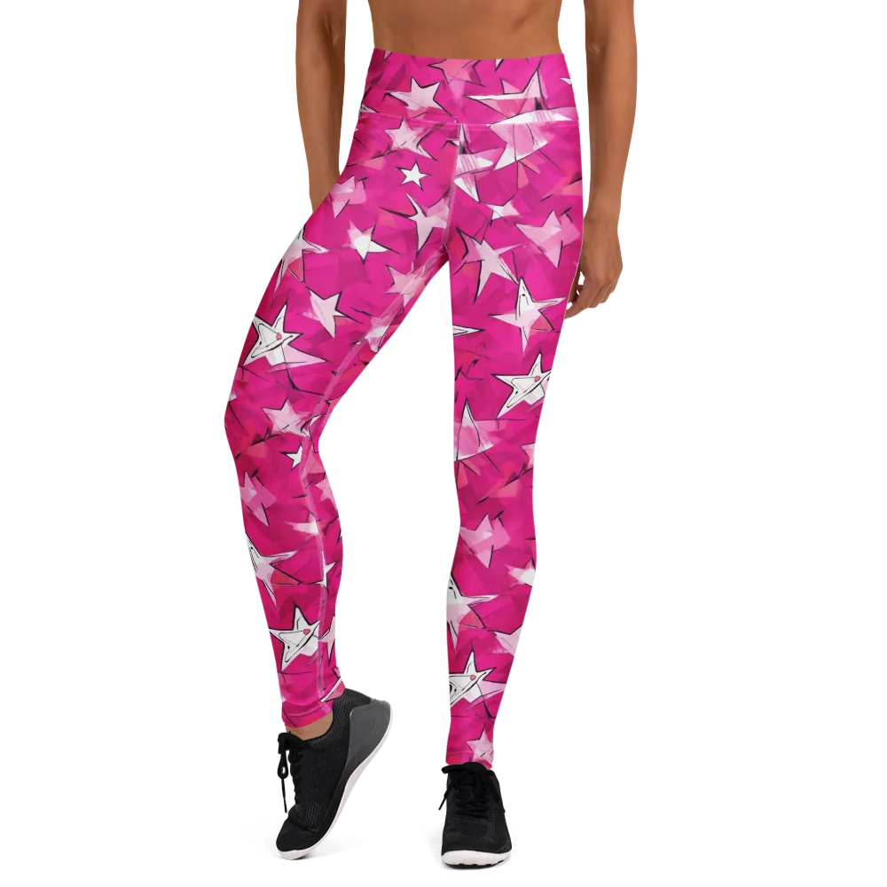 Cosmic Crush on Yoga Leggings — Front
