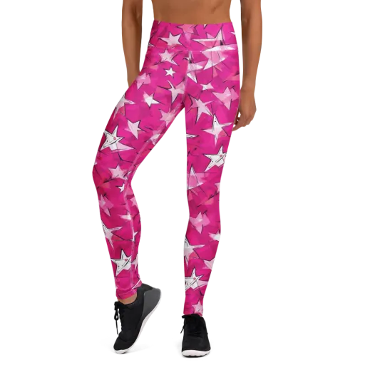 Cosmic Crush on a Yoga Leggings
