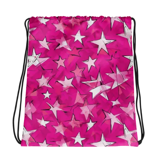 Cosmic Crush on a Drawstring Bag