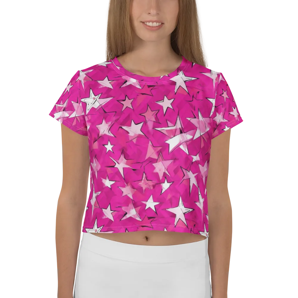 Cosmic Crush on Crop Tee — Front