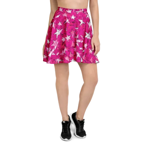 Cosmic Crush on a Skater Skirt