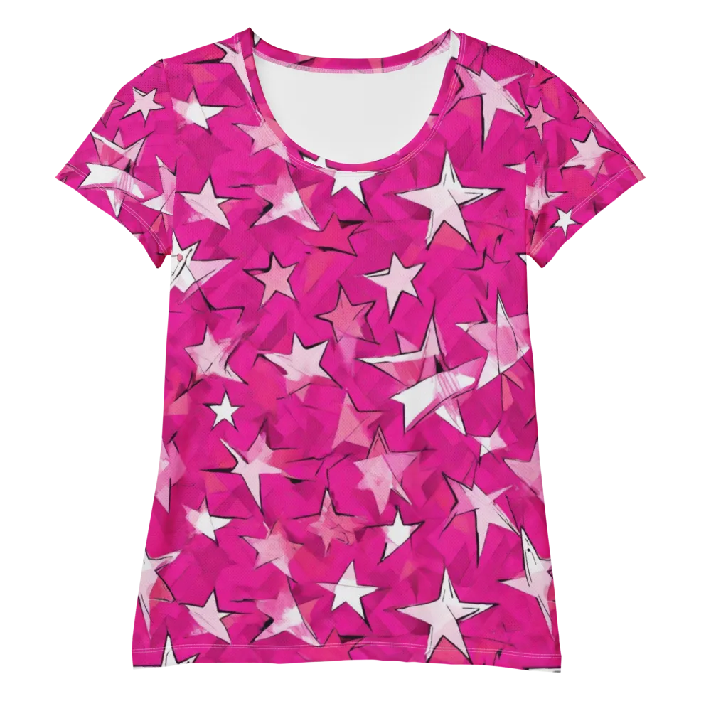 Cosmic Crush on Women's Athletic T-Shirt — Front