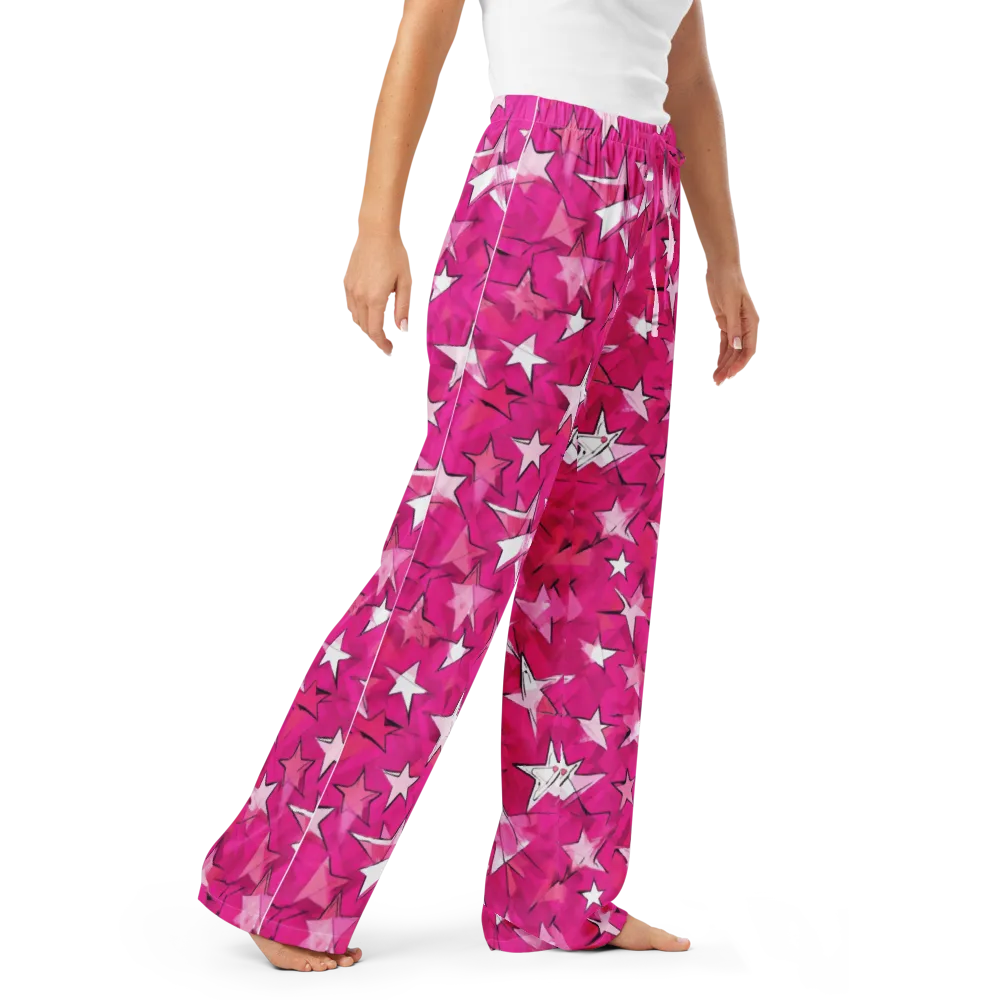 Cosmic Crush on Women's Pajama Pants — Right Front