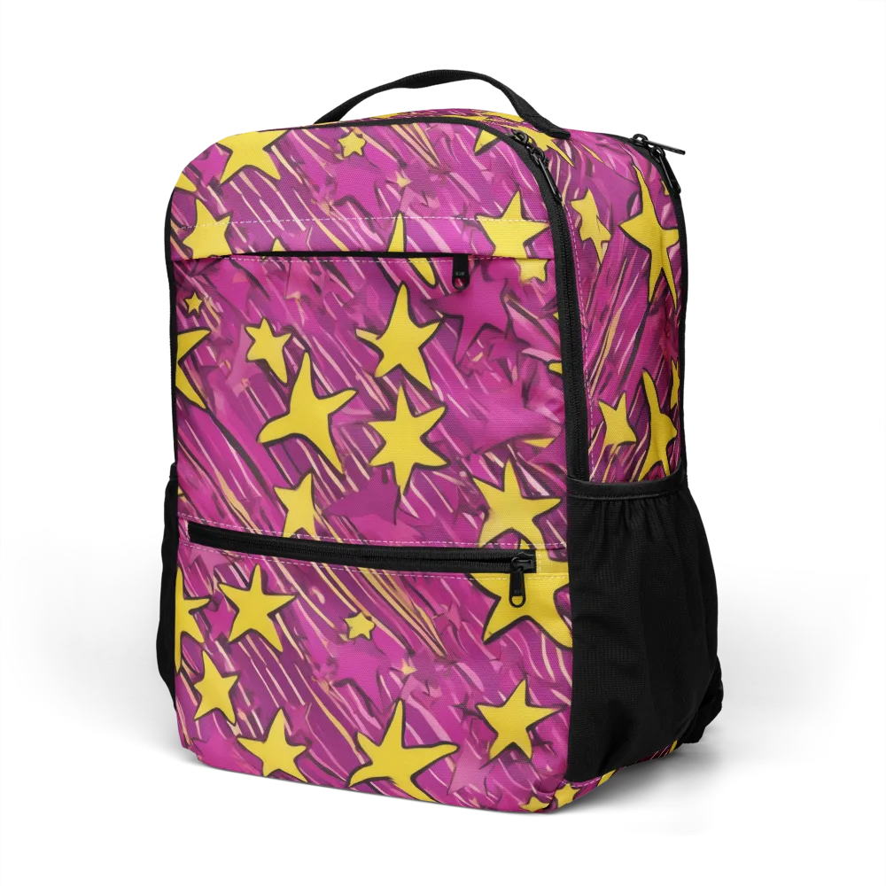 Electric Starburst on Utility Backpack — Left Front