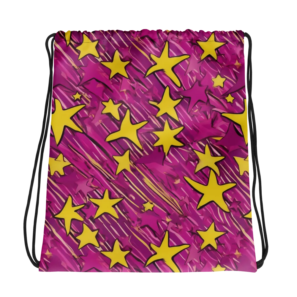 Electric Starburst on Drawstring Bag — Photo