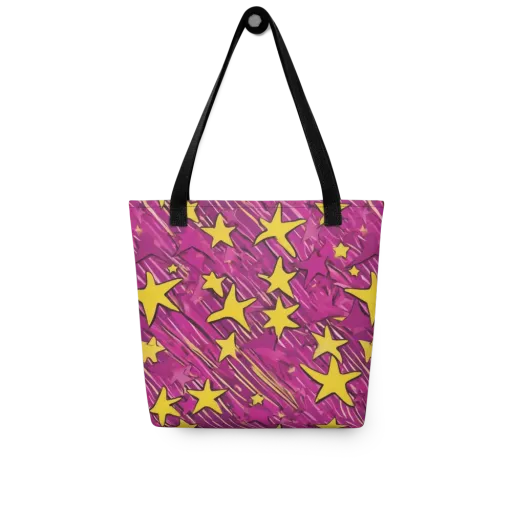 Electric Starburst on a Tote Bag