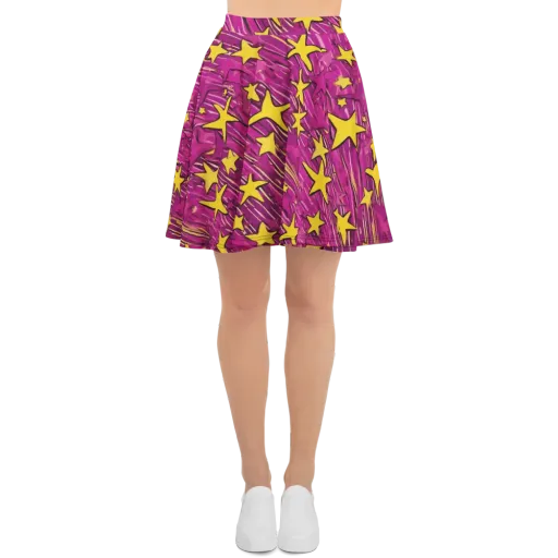 Electric Starburst on a Skater Skirt