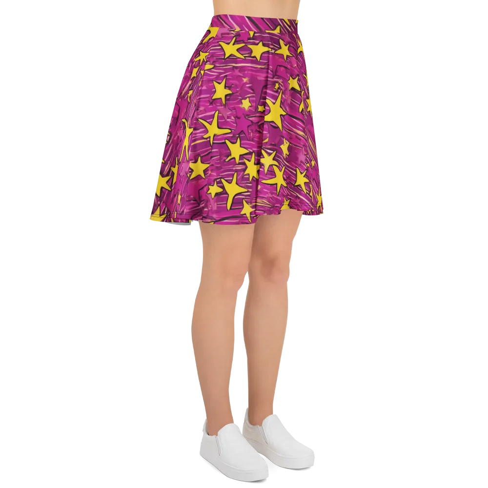 Electric Starburst on Skater Skirt — Right