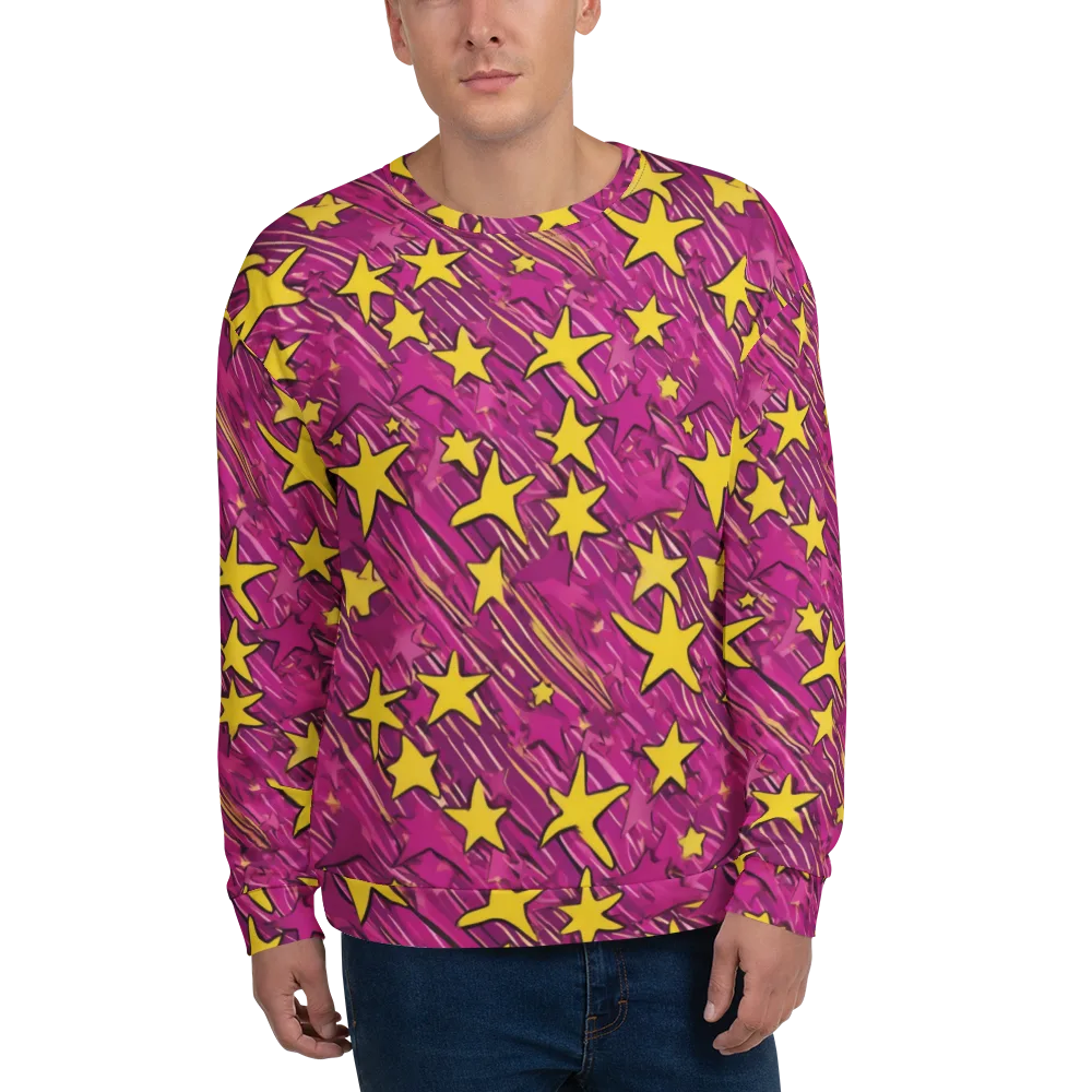 Electric Starburst on Sweatshirt — Front