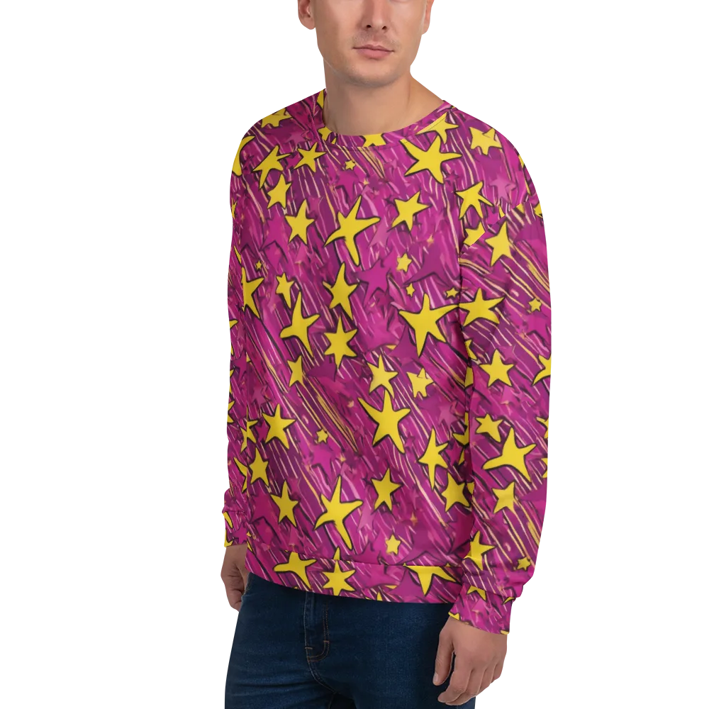 Electric Starburst on Sweatshirt — Left Front