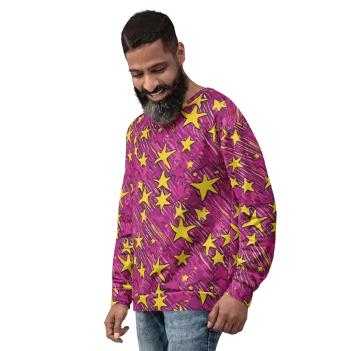 Electric Starburst on a Sweatshirt
