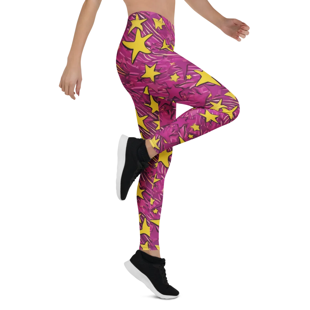 Electric Starburst on Leggings — Right