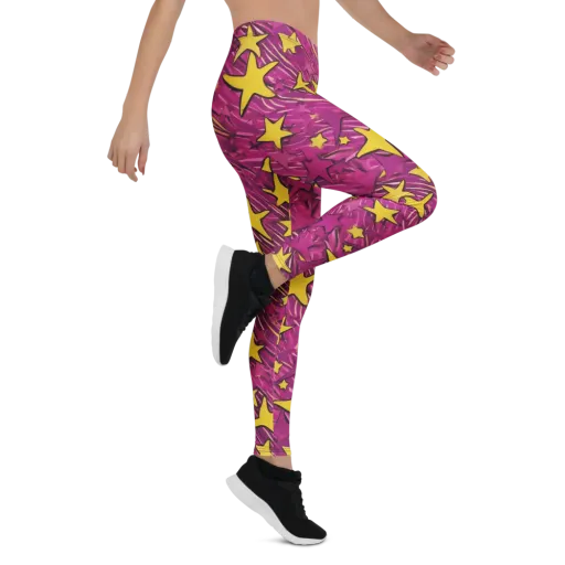 Electric Starburst on a Leggings