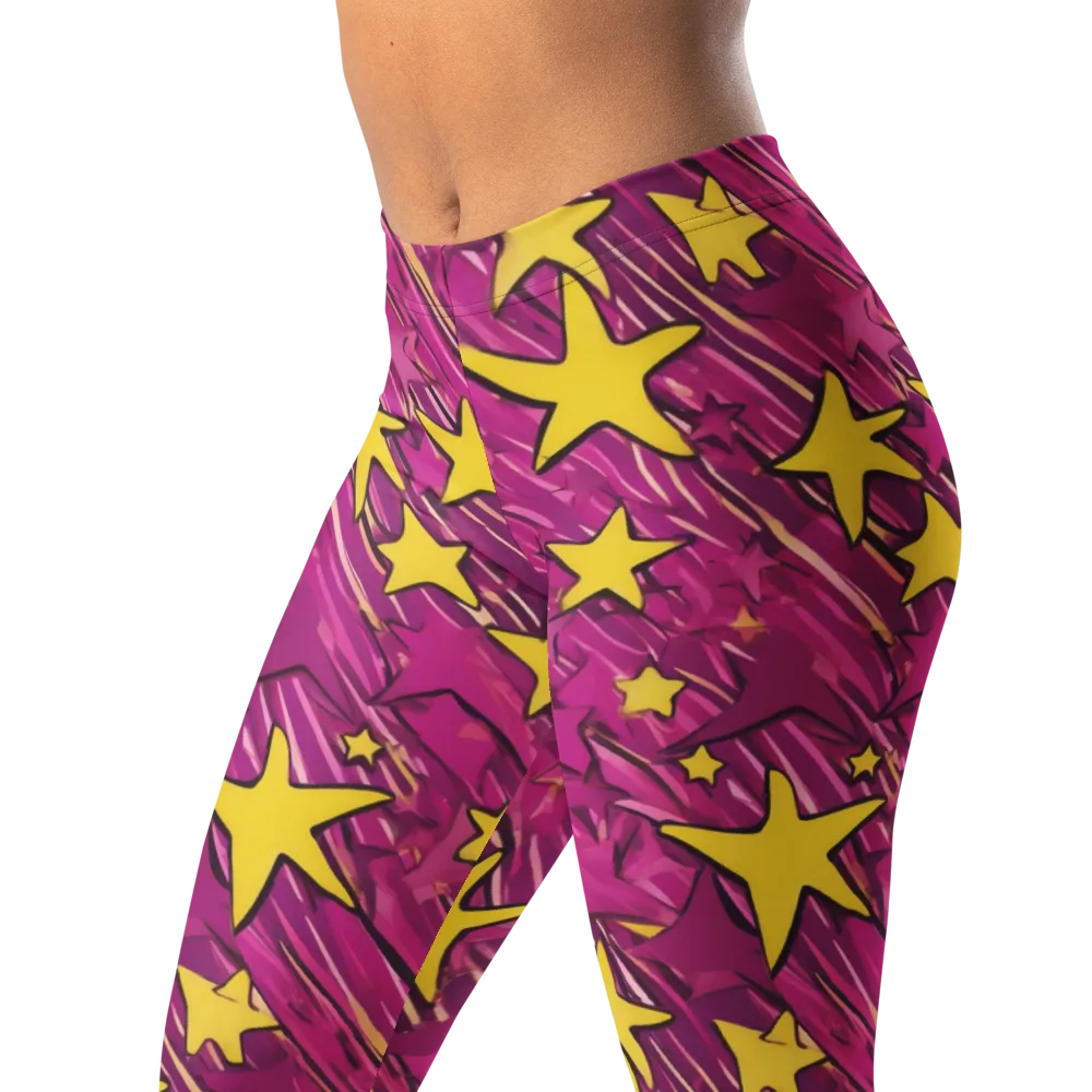 Electric Starburst on Leggings — Left Front