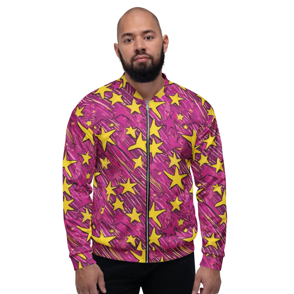 Electric Starburst on Bomber Jacket — Front