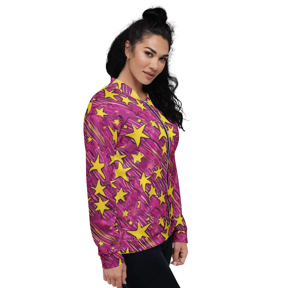 Electric Starburst on Bomber Jacket — Right