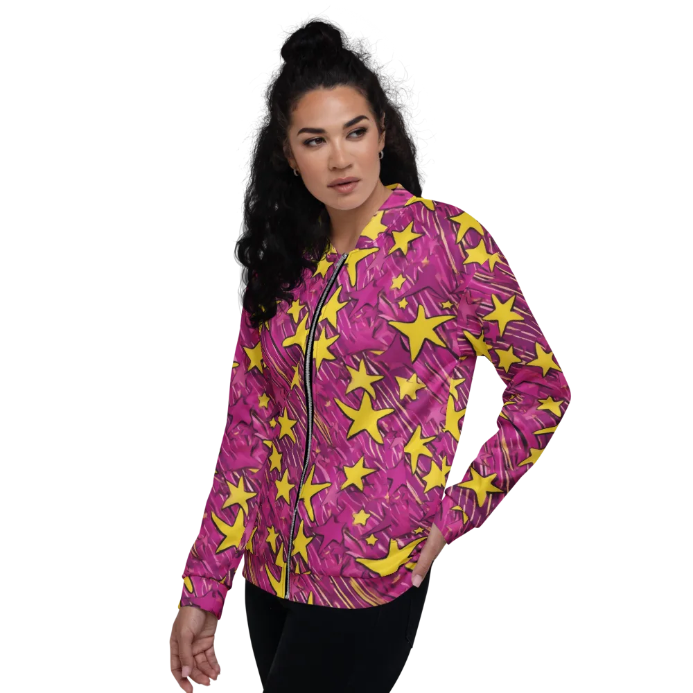 Electric Starburst on Bomber Jacket — Left