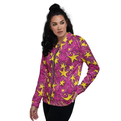 Electric Starburst on a Bomber Jacket