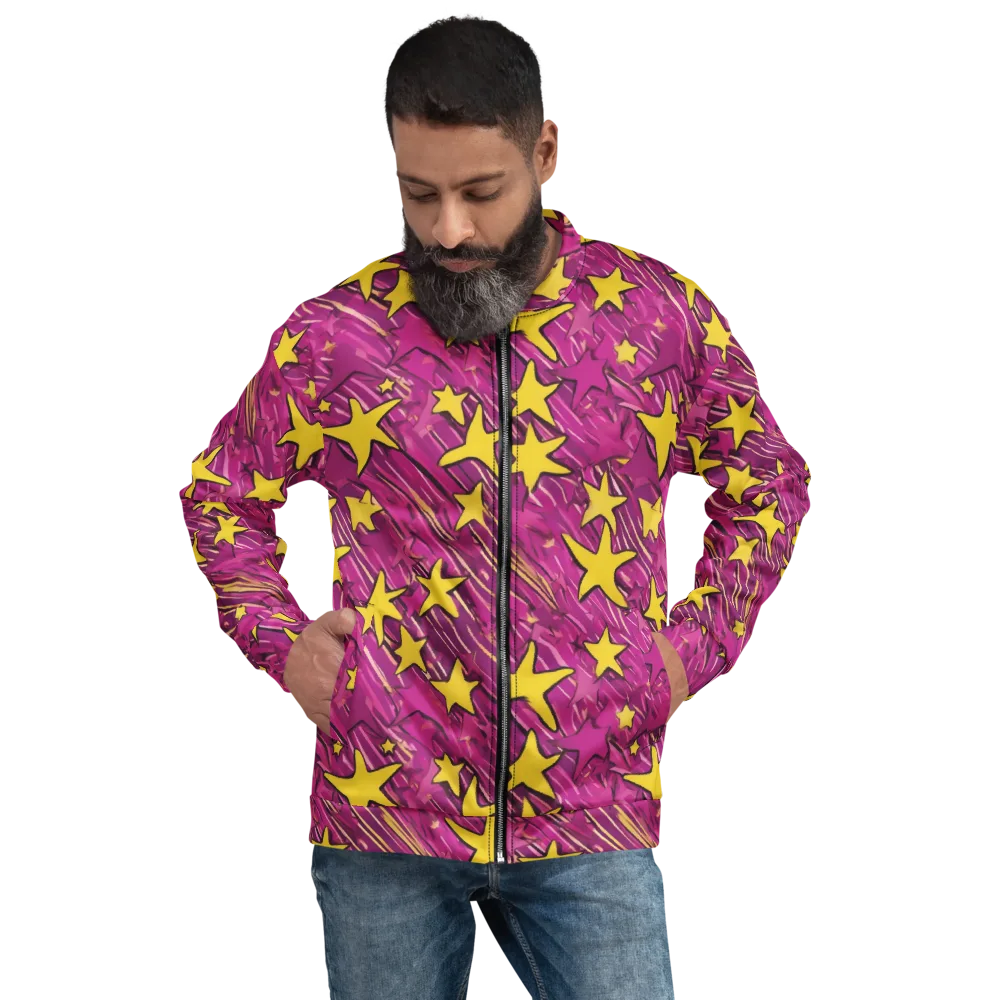 Electric Starburst on Bomber Jacket — Front