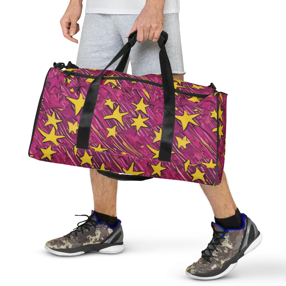 Electric Starburst on Duffle Bag — Front