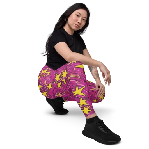 Electric Starburst on a Leggings with Pockets