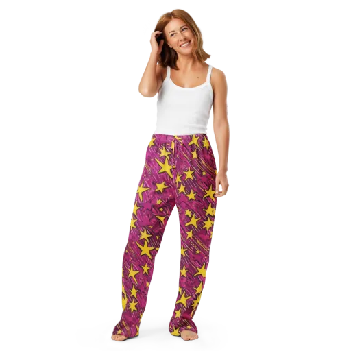 Electric Starburst on a Women's Pajama Pants