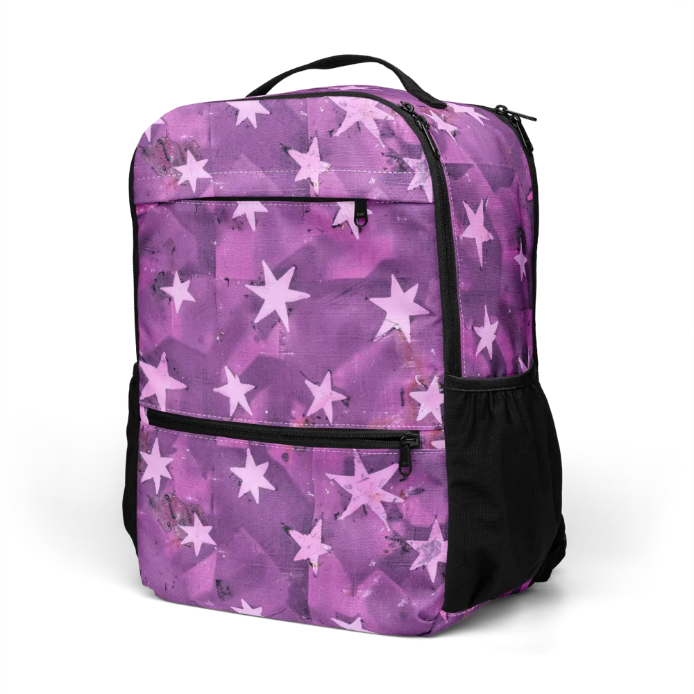 Cosmic Grape on Utility Backpack — Left Front