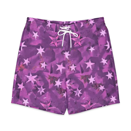 Cosmic Grape on a Men's Board Shorts